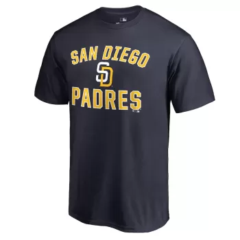 Men's San Diego Padres Navy Victory Arch T-Shirt Men's San Diego Padres Navy Victory Arch T-Shirt
