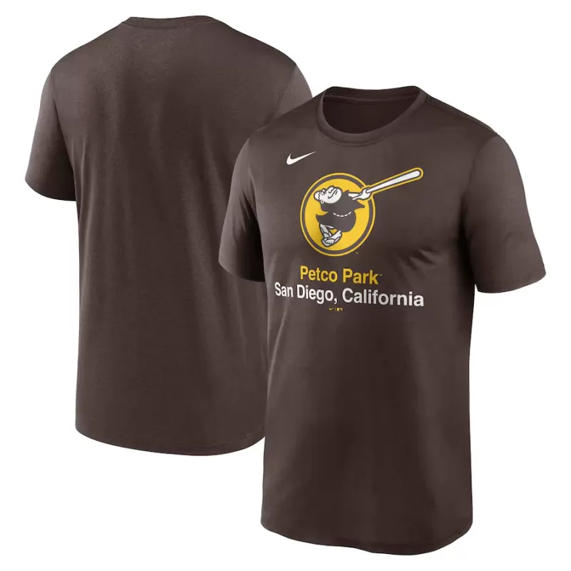 Men's San Diego Padres Nike Brown Stadium Legend Performance T-Shirt Men's San Diego Padres Nike Brown Stadium Legend Performance T-Shirt