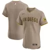 Men's San Diego Padres Nike Sand Alternate Vapor Premier Elite Patch Jersey