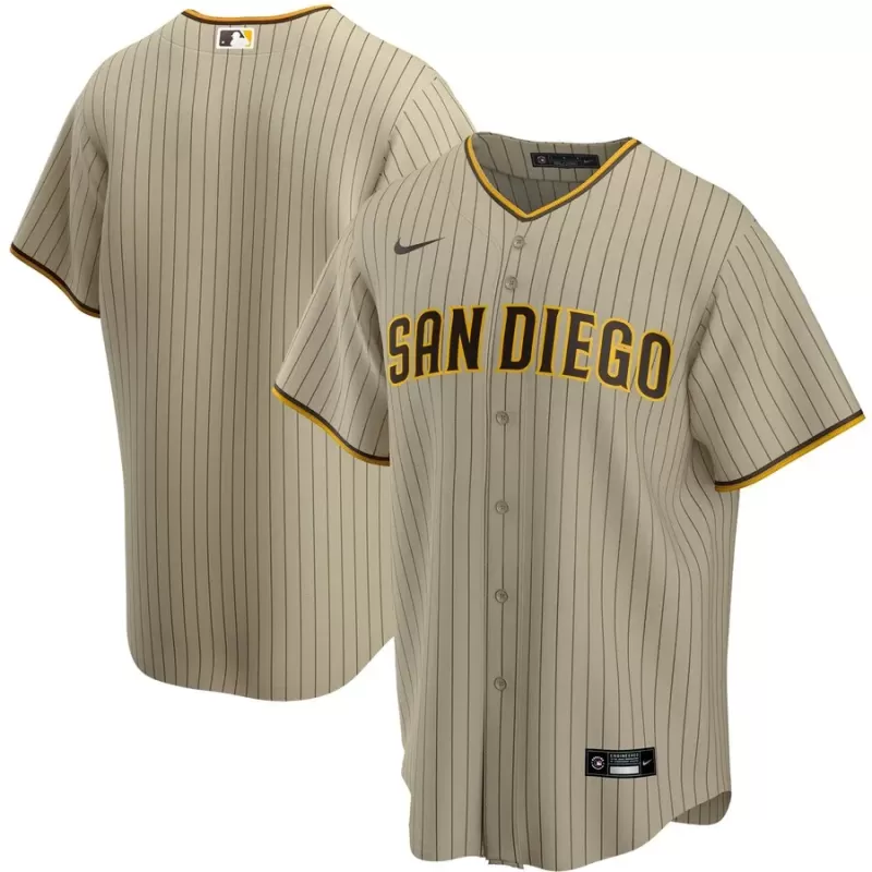 Men's San Diego Padres Nike Tan Alternate Replica Team Jersey Men's San Diego Padres Nike Tan Alternate Replica Team Jersey