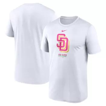 Men's San Diego Padres Nike White City Connect Logo T-Shirt