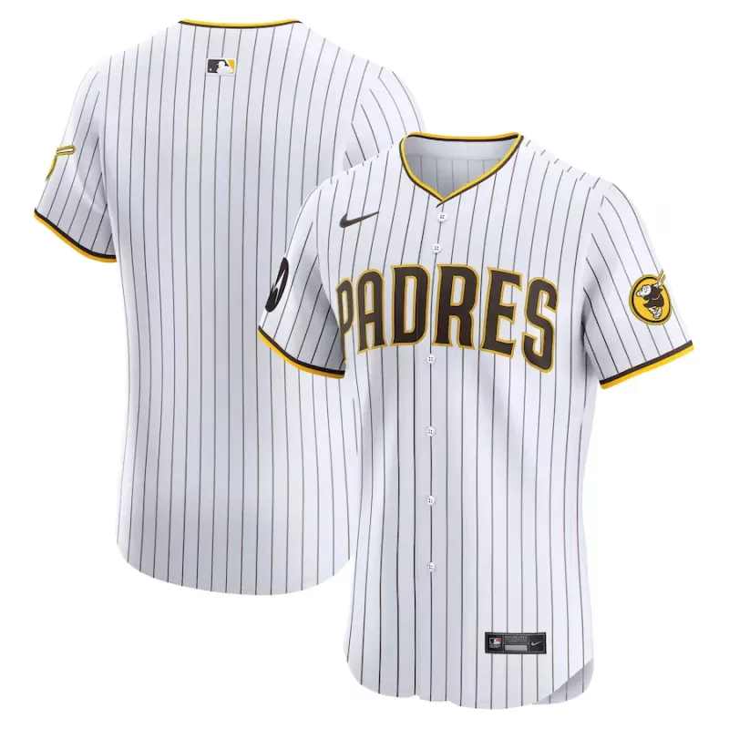 Men's San Diego Padres Nike White Home Elite Patch Jersey Men's San Diego Padres Nike White Home Elite Patch Jersey