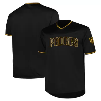 Men's San Diego Padres Profile Black Big & Tall Pop Fashion Jersey Men's San Diego Padres Profile Black Big & Tall Pop Fashion Jersey