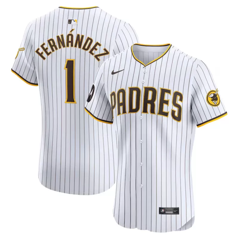 Men's San Diego Padres Tony Fernández Nike White Home Elite Sponsor Patch Player Jersey Men's San Diego Padres Tony Fernández Nike White Home Elite Sponsor Patch Player Jersey