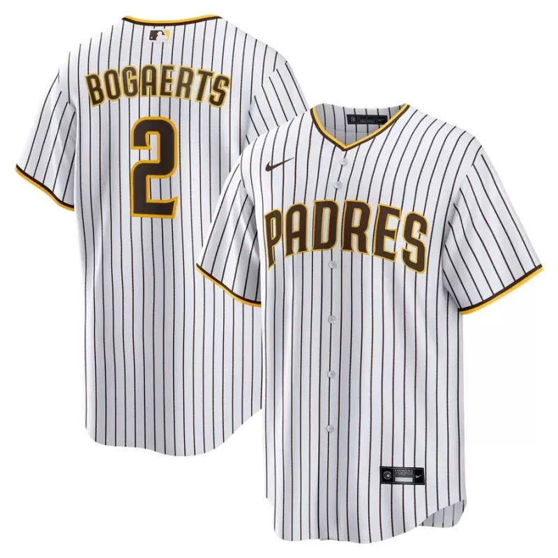 Men's San Diego Padres Xander Bogaerts Nike White/Brown Home Official Replica Player Jersey Men's San Diego Padres Xander Bogaerts Nike White/Brown Home Official Replica Player Jersey