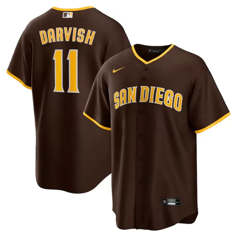 Men's San Diego Padres Yu Darvish Nike Brown Alternate Replica Player Jersey Men's San Diego Padres Yu Darvish Nike Brown Alternate Replica Player Jersey