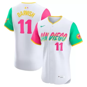 Men's San Diego Padres Yu Darvish Nike White City Connect Elite Player Jersey