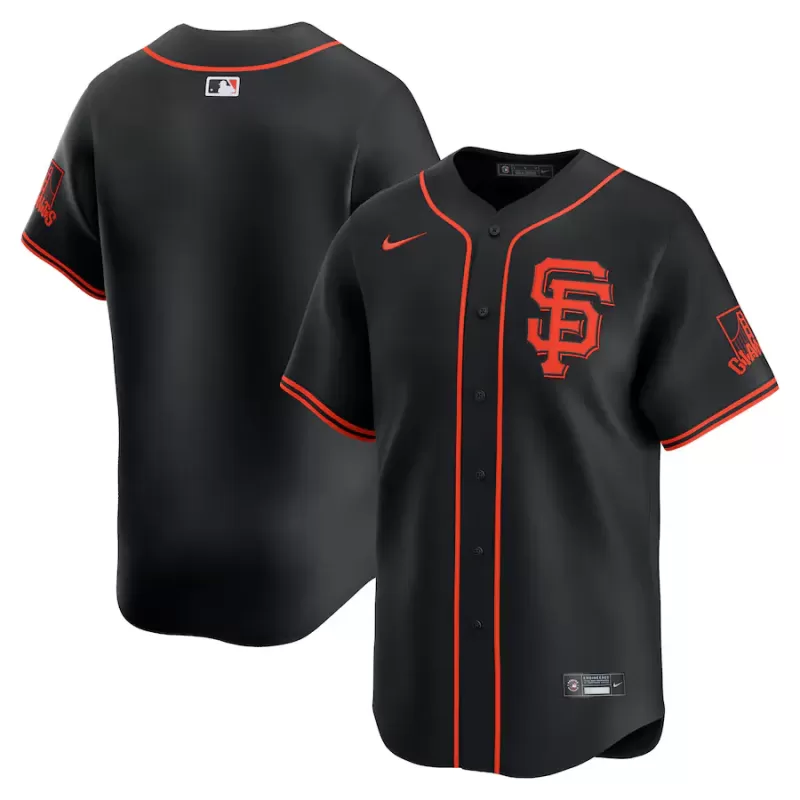 Men's San Francisco Giants Nike Black Alternate Limited Jersey Men's San Francisco Giants Nike Black Alternate Limited Jersey