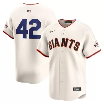 Men's San Francisco Giants Nike Cream 2024 Jackie Robinson Day Home Limited Jersey Men's San Francisco Giants Nike Cream 2024 Jackie Robinson Day Home Limited Jersey
