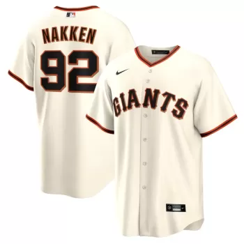 Men's San Francisco Giants Alyssa Nakken Nike Cream Home Replica Player Jersey Men's San Francisco Giants Alyssa Nakken Nike Cream Home Replica Player Jersey