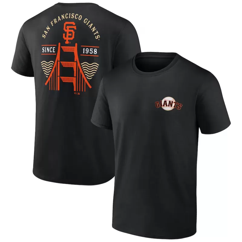 Men's San Francisco Giants Black Bring It Bridge T-Shirt Men's San Francisco Giants Black Bring It Bridge T-Shirt