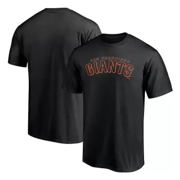 Men's San Francisco Giants Black Giants Alternate Club Lettering T-Shirt Men's San Francisco Giants Black Giants Alternate Club Lettering T-Shirt