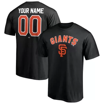 Men's San Francisco Giants Black Personalized Team Winning Streak Name & Number T-Shirt Men's San Francisco Giants Black Personalized Team Winning Streak Name & Number T-Shirt