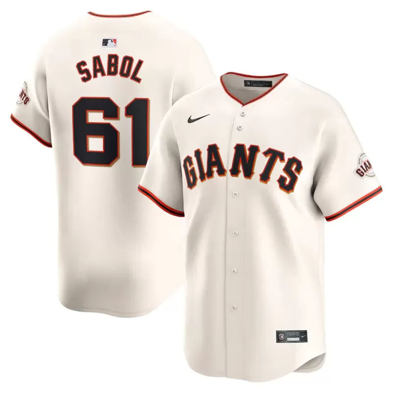 Men's San Francisco Giants Blake Sabol Nike Cream Home Limited Player Jersey