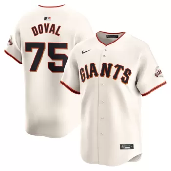 Men's San Francisco Giants Camilo Doval Nike Cream Home Limited Player Jersey Men's San Francisco Giants Camilo Doval Nike Cream Home Limited Player Jersey