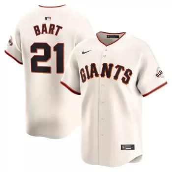 Men's San Francisco Giants Joey Bart Nike Cream Home Limited Player Jersey Men's San Francisco Giants Joey Bart Nike Cream Home Limited Player Jersey