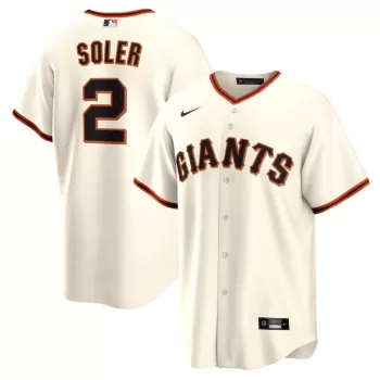 Men's San Francisco Giants Jorge Soler Nike Cream Home Replica Player Jersey Men's San Francisco Giants Jorge Soler Nike Cream Home Replica Player Jersey