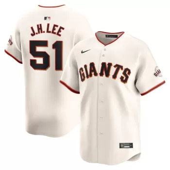 Men's San Francisco Giants Jung Hoo Lee Nike Cream Home Limited Player Jersey Men's San Francisco Giants Jung Hoo Lee Nike Cream Home Limited Player Jersey