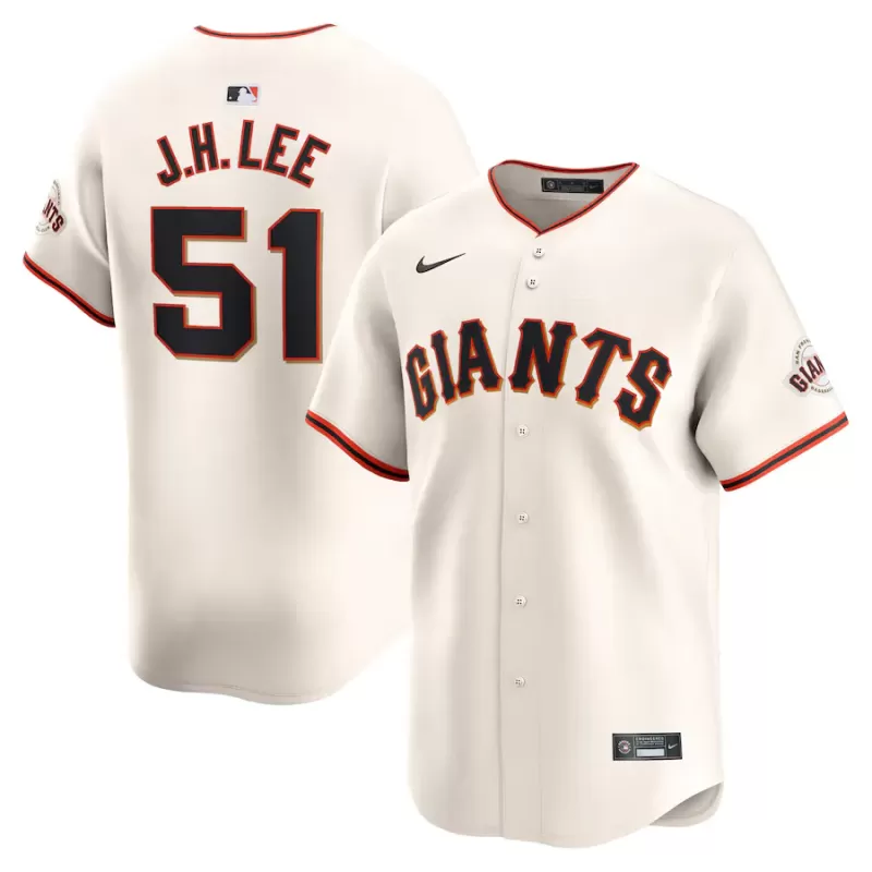 Men's San Francisco Giants Jung Hoo Lee Nike Cream Home Limited Player Jersey Men's San Francisco Giants Jung Hoo Lee Nike Cream Home Limited Player Jersey