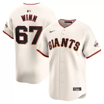 Men's San Francisco Giants Keaton Winn Nike Cream Home Limited Player Jersey Men's San Francisco Giants Keaton Winn Nike Cream Home Limited Player Jersey