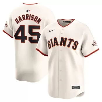 Men's San Francisco Giants Kyle Harrison Nike Cream Home Limited Player Jersey Men's San Francisco Giants Kyle Harrison Nike Cream Home Limited Player Jersey