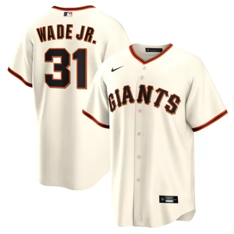 Men's San Francisco Giants LaMonte Wade Jr. Nike Cream Home Replica Player Jersey Men's San Francisco Giants LaMonte Wade Jr. Nike Cream Home Replica Player Jersey