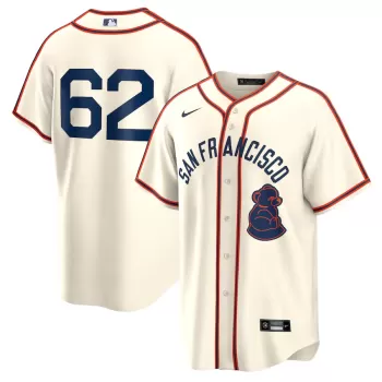 Men's San Francisco Giants Logan Webb Nike Cream 2024 Rickwood Classic Replica Player Jersey Men's San Francisco Giants Logan Webb Nike Cream 2024 Rickwood Classic Replica Player Jersey