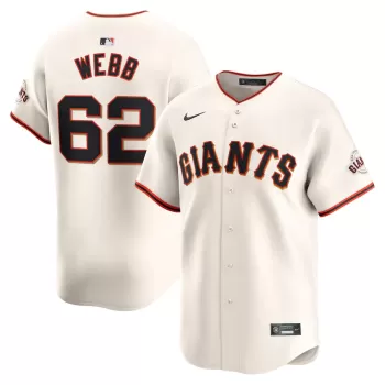 Men's San Francisco Giants Logan Webb Nike Cream Home Limited Player Jersey Men's San Francisco Giants Logan Webb Nike Cream Home Limited Player Jersey