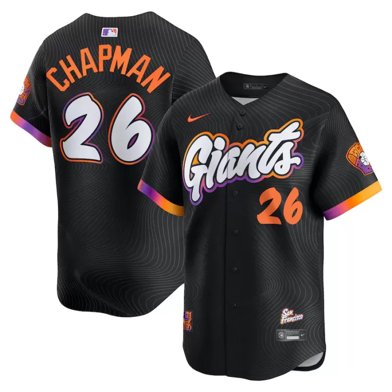 Men's San Francisco Giants Matt Chapman Nike Anthracite 2025 City Connect Limited Jersey Men's San Francisco Giants Matt Chapman Nike Anthracite 2025 City Connect Limited Jersey