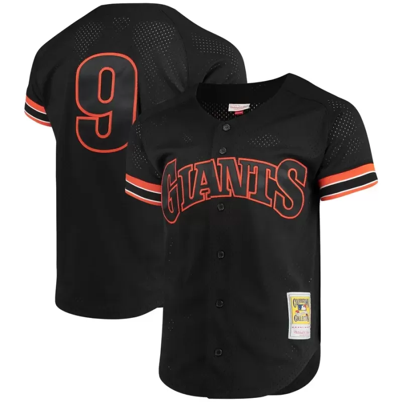 Men's San Francisco Giants Matt Williams Mitchell & Ness Black Cooperstown Collection Mesh Batting Practice Button-Up Jersey Men's San Francisco Giants Matt Williams Mitchell & Ness Black Cooperstown Collection Mesh Batting Practice Button-Up Jersey