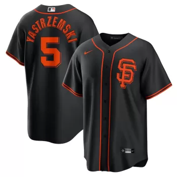 Men's San Francisco Giants Mike Yastrzemski Nike Black Alternate 2 Replica Jersey Men's San Francisco Giants Mike Yastrzemski Nike Black Alternate 2 Replica Jersey