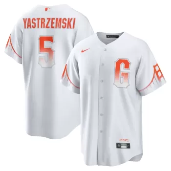 Men's San Francisco Giants Mike Yastrzemski Nike White City Connect Replica Player Jersey Men's San Francisco Giants Mike Yastrzemski Nike White City Connect Replica Player Jersey