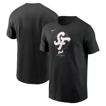 Men's San Francisco Giants Nike Black 2025 City Connect Large Logo T-Shirt Men's San Francisco Giants Nike Black 2025 City Connect Large Logo T-Shirt