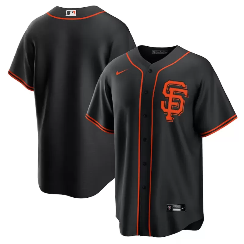 Men's San Francisco Giants Nike Black Alternate Replica Team Jersey Men's San Francisco Giants Nike Black Alternate Replica Team Jersey