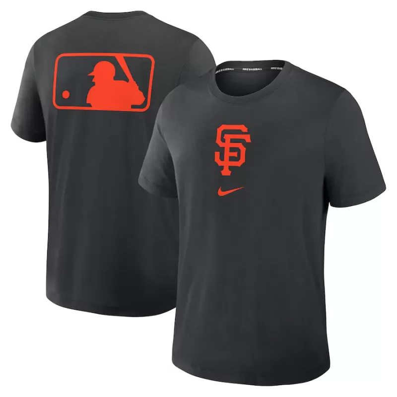 Men's San Francisco Giants Nike Black Authentic Collection Early Work Tri-Blend Performance T-Shirt Men's San Francisco Giants Nike Black Authentic Collection Early Work Tri-Blend Performance T-Shirt