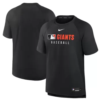 Men's San Francisco Giants Nike Black Authentic Collection Pregame Raglan Performance T-Shirt Men's San Francisco Giants Nike Black Authentic Collection Pregame Raglan Performance T-Shirt