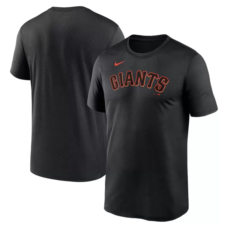 Men's San Francisco Giants Nike Black Legend Fuse Wordmark T-Shirt