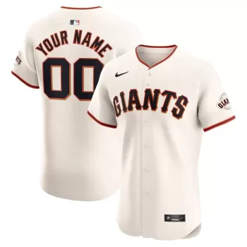 Men's San Francisco Giants Nike Cream Home Elite Custom Jersey Men's San Francisco Giants Nike Cream Home Elite Custom Jersey