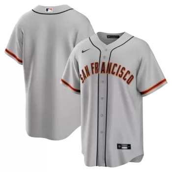 Men's San Francisco Giants Nike Gray Road Replica Team Jersey Men's San Francisco Giants Nike Gray Road Replica Team Jersey