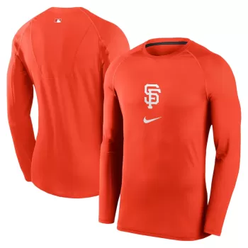 Men's San Francisco Giants Nike Orange City Connect Base Layer Raglan Long Sleeve Performance T-Shirt Men's San Francisco Giants Nike Orange City Connect Base Layer Raglan Long Sleeve Performance T-Shirt