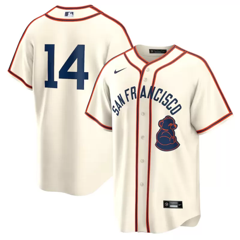 Men's San Francisco Giants Patrick Bailey Nike Cream 2024 Rickwood Classic Replica Player Jersey Men's San Francisco Giants Patrick Bailey Nike Cream 2024 Rickwood Classic Replica Player Jersey