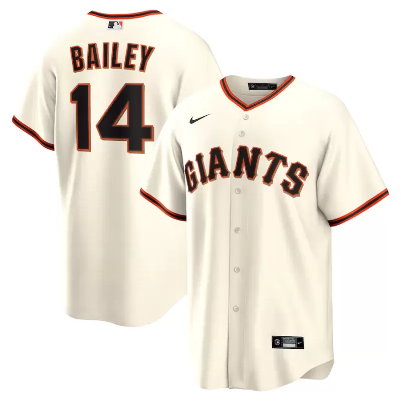 Men's San Francisco Giants Patrick Bailey Nike Cream Home Replica Jersey Men's San Francisco Giants Patrick Bailey Nike Cream Home Replica Jersey
