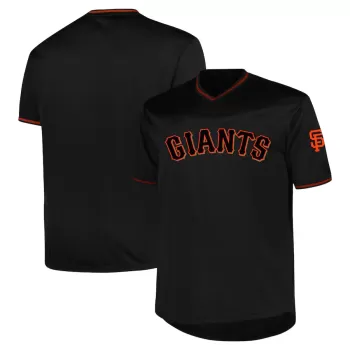 Men's San Francisco Giants Profile Black Big & Tall Pop Fashion Jersey Men's San Francisco Giants Profile Black Big & Tall Pop Fashion Jersey