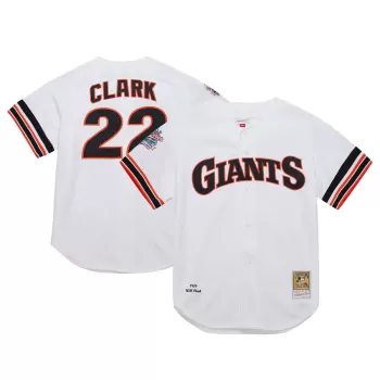 Men's San Francisco Giants Will Clark Mitchell & Ness White Cooperstown Collection 1989 Authentic Jersey Men's San Francisco Giants Will Clark Mitchell & Ness White Cooperstown Collection 1989 Authentic Jersey