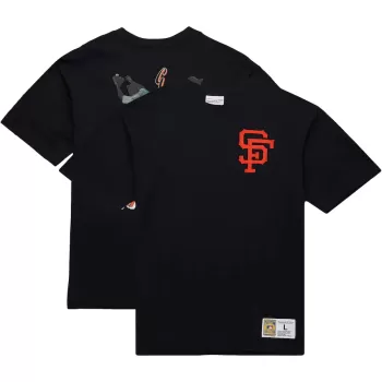Men's San Francisco Giants Willie Mays Mitchell & Ness Black Legends Collection Vintage Logo T-Shirt Men's San Francisco Giants Willie Mays Mitchell & Ness Black Legends Collection Vintage Logo T-Shirt