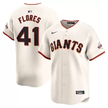 Men's San Francisco Giants Wilmer Flores Nike Cream Home Limited Player Jersey Men's San Francisco Giants Wilmer Flores Nike Cream Home Limited Player Jersey