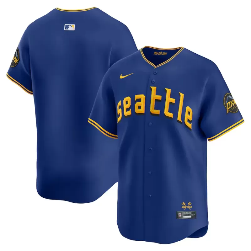 Men's Seattle Mariners Nike Royal City Connect Limited Jersey Men's Seattle Mariners Nike Royal City Connect Limited Jersey