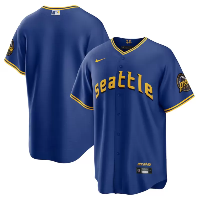 Men's Seattle Mariners Nike Royal City Connect Replica Jersey Men's Seattle Mariners Nike Royal City Connect Replica Jersey