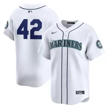 Men's Seattle Mariners  Nike White 2024 Jackie Robinson Day Home Limited Jersey