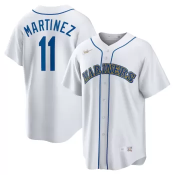 Men's Seattle Mariners Edgar Martinez Nike White Home Cooperstown Collection Replica Player Jersey Men's Seattle Mariners Edgar Martinez Nike White Home Cooperstown Collection Replica Player Jersey